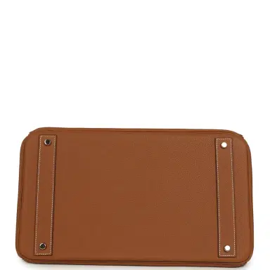 HERMÈS Pre-owned Hermes Birkin HAC 40 Gold Togo Palladium Hardware | Thumbnail 6 HERMÈS Pre-owned Hermes Birkin HAC 40 Gold Togo Palladium Hardware | Thumbnail 6