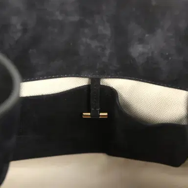 The Row The Row Soft Margaux 12 Bag Black Suede Gold Hardware | Thumbnail 11 The Row The Row Soft Margaux 12 Bag Black Suede Gold Hardware | Thumbnail 11