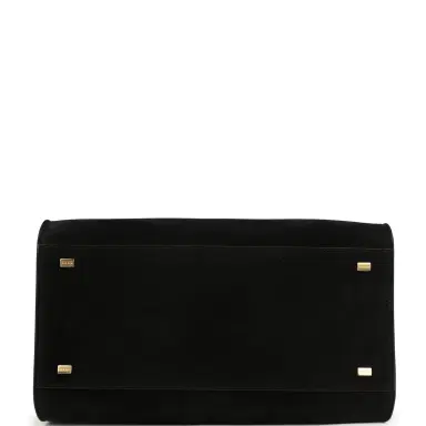 The Row The Row Soft Margaux 12 Bag Black Suede Gold Hardware | Thumbnail 5 The Row The Row Soft Margaux 12 Bag Black Suede Gold Hardware | Thumbnail 5