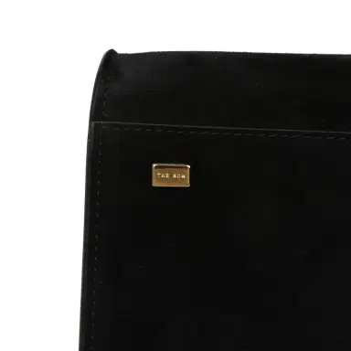 The Row The Row Soft Margaux 12 Bag Black Suede Gold Hardware | Thumbnail 7 The Row The Row Soft Margaux 12 Bag Black Suede Gold Hardware | Thumbnail 7