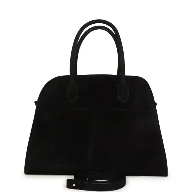 The Row The Row Soft Margaux 12 Bag Black Suede Gold Hardware