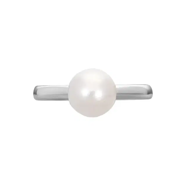 ASSAEL Assael 18K White Gold Akoya Cultured Pearl Ring Sz. 6.5 by The Solist