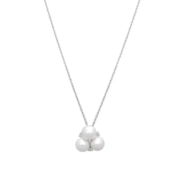 ASSAEL Assael 18K White Gold Diamond & Akoya Cultured Pearl Pendant Necklace by The Solist