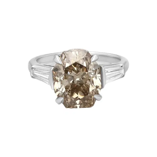 ASSAEL Assael Platinum Fancy Brown Diamond Statement Ring Sz. 5.5 by The Solist