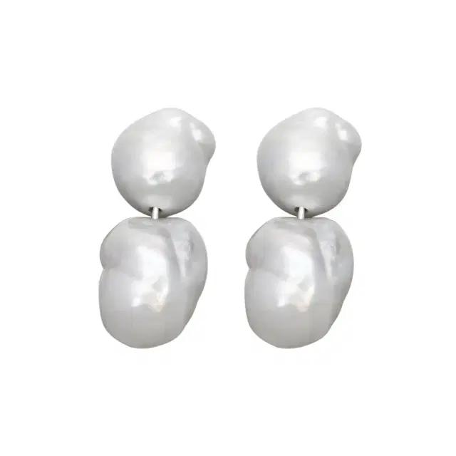 ASSAEL Assael Platinum South Sea Cultured Baroque Pearl Connector Earrings by The Solist
