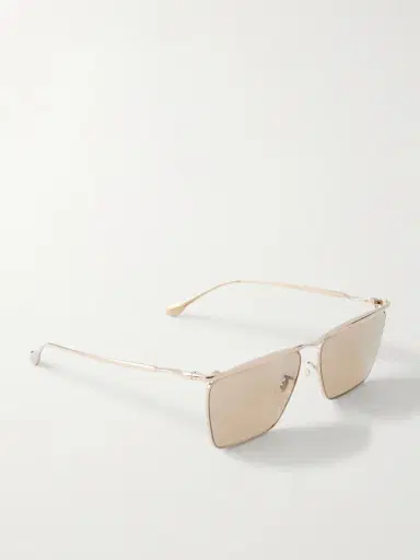 Oliver Peoples + Jil Sander Aviator-style Gold-toned Sunglasses | Thumbnail 4