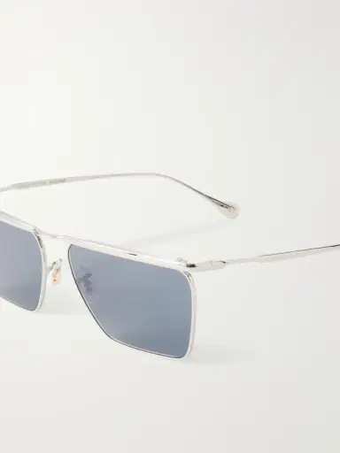Oliver Peoples + Jil Sander Aviator-style Gold-toned Sunglasses | Thumbnail 8