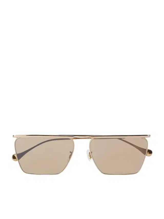 Oliver Peoples + Jil Sander Aviator-style Gold-toned Sunglasses