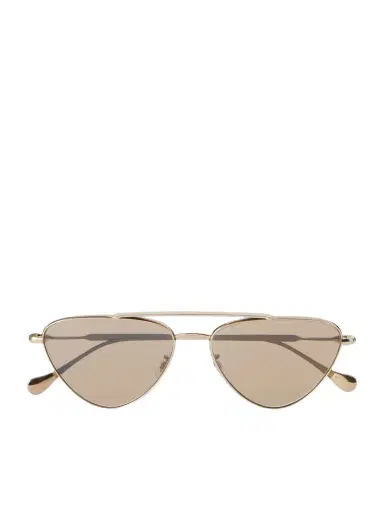Oliver Peoples + Jil Sander Aviator-style Gold-tone Titanium Sunglasses | Thumbnail 1
