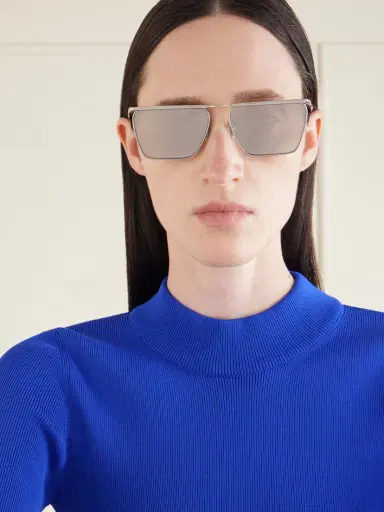 Oliver Peoples + Jil Sander Aviator-style Silver-tone Sunglasses | Thumbnail 2 Oliver Peoples + Jil Sander Aviator-style Silver-tone Sunglasses | Thumbnail 2