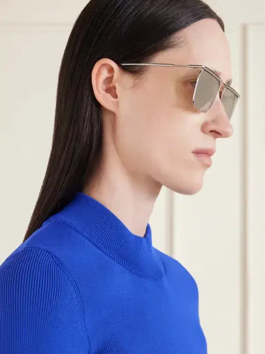Oliver Peoples + Jil Sander Aviator-style Silver-tone Sunglasses | Thumbnail 3 Oliver Peoples + Jil Sander Aviator-style Silver-tone Sunglasses | Thumbnail 3