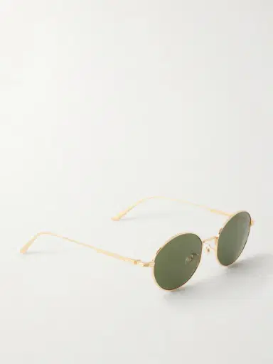 Oliver Peoples + Khaite 1994c Round-frame Metal Sunglasses | Thumbnail 3