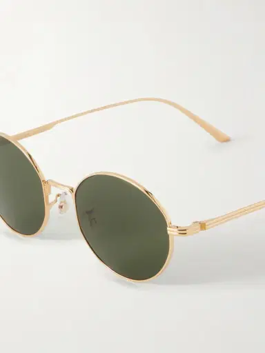 Oliver Peoples + Khaite 1994c Round-frame Metal Sunglasses | Thumbnail 4