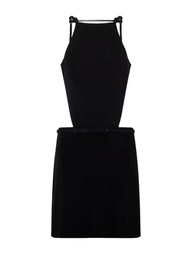 Open Back Jersey Mini Dress