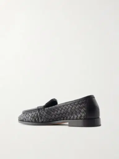 Bottega Veneta Silenzio Intrecciato Leather Loafers | Thumbnail 3