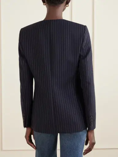 Nili Lotan Gertrude Pinstripe Wool-twill Jacket | Thumbnail 4 Nili Lotan Gertrude Pinstripe Wool-twill Jacket | Thumbnail 4