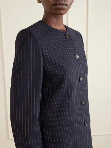 Nili Lotan Gertrude Pinstripe Wool-twill Jacket | Thumbnail 5 Nili Lotan Gertrude Pinstripe Wool-twill Jacket | Thumbnail 5