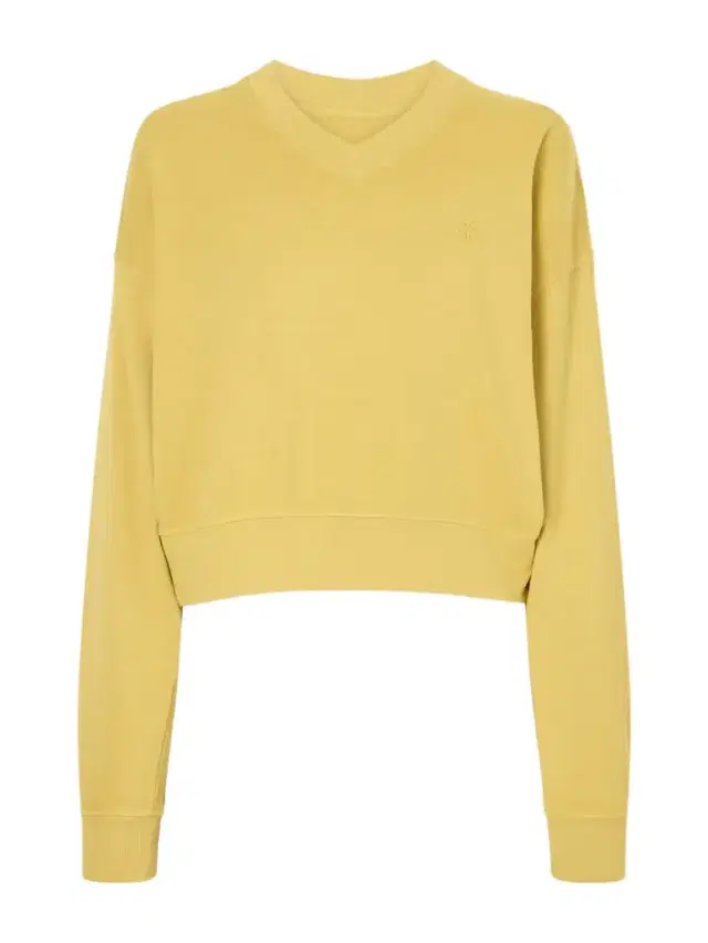 ÉTERNE Cropped Cotton-jersey Sweater