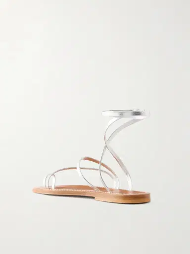 K Jacques St Tropez Widow Metallic Leather Thong Sandals | Thumbnail 3