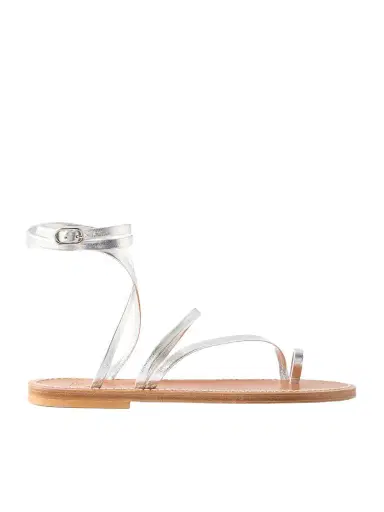 K Jacques St Tropez Widow Metallic Leather Thong Sandals | Thumbnail 1