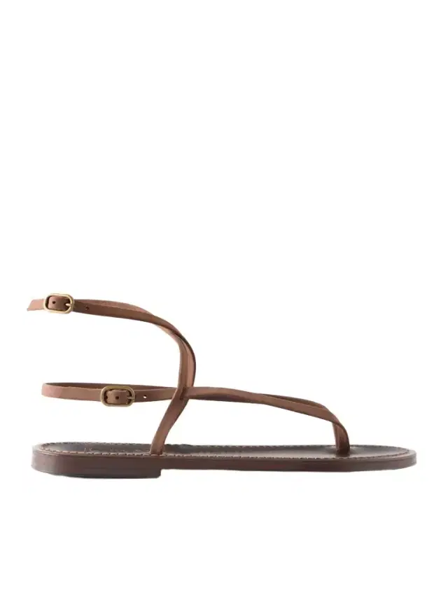 K Jacques St Tropez Abako Nubuck And Leather Thong Sandals