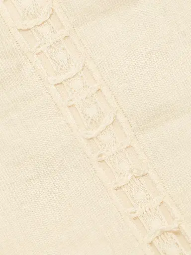 SIMKHAI Women's Jasmine Linen Lace Minidress - Sand | Thumbnail 7