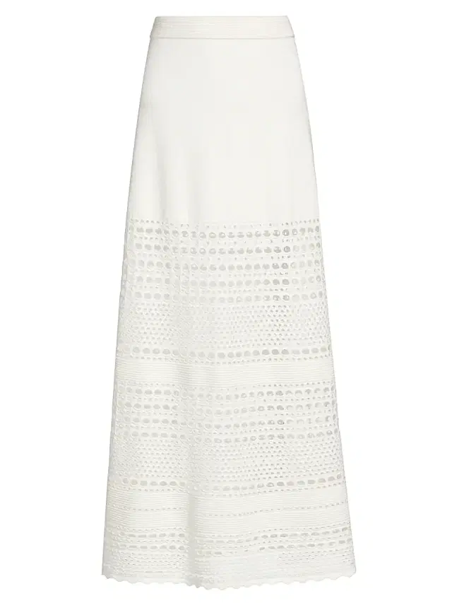 SIMKHAI Women's Westly Open Stitch Knit Maxi Skirt -