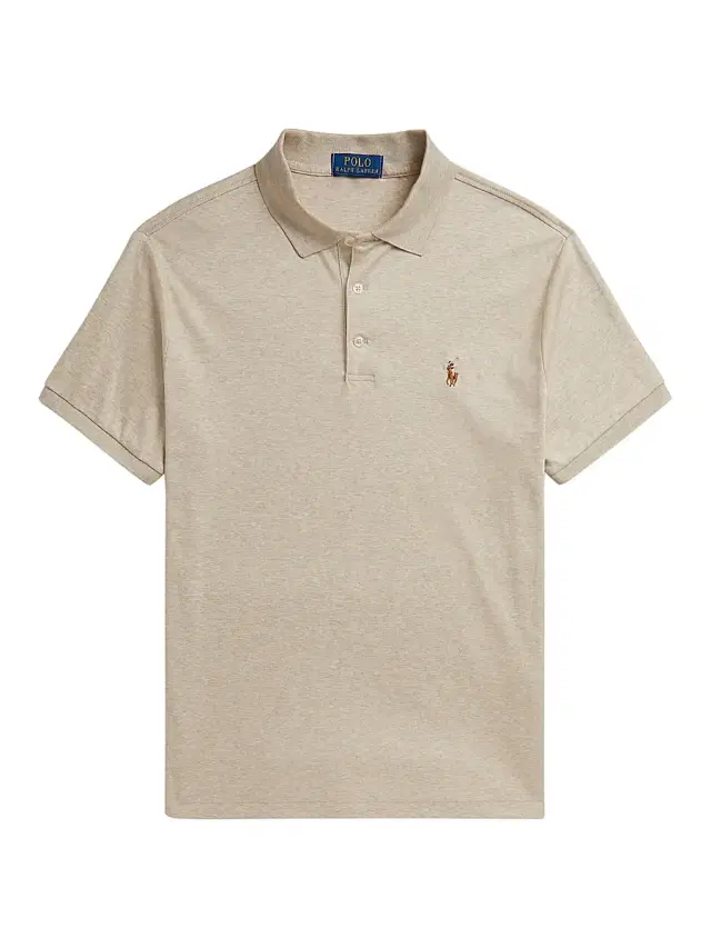 Polo Ralph Lauren Men's Pony Pima Cotton Polo Shirt - Expedition Dune Heather