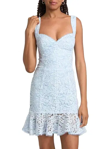 Generation Love Women's Celena Lace Minidress - Light Blue White - Size 14 | Thumbnail 3 Generation Love Women's Celena Lace Minidress - Light Blue White - Size 14 | Thumbnail 3