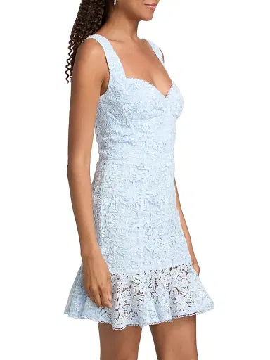 Generation Love Women's Celena Lace Minidress - Light Blue White - Size 14 | Thumbnail 4 Generation Love Women's Celena Lace Minidress - Light Blue White - Size 14 | Thumbnail 4