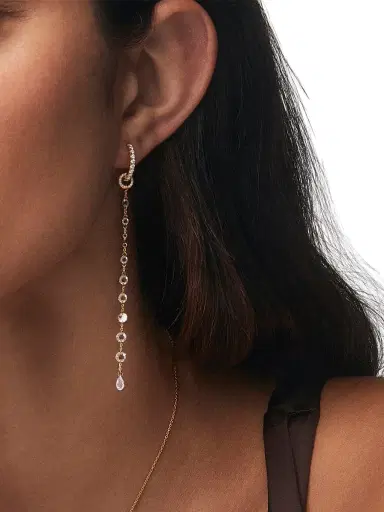 64 Facets Women's Ethereal 18K White Gold & 2.26 TCW Diamond Drop Earrings - White Gold | Thumbnail 2