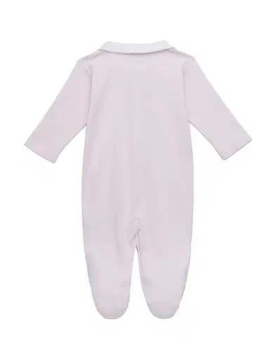 Kissy Kissy Baby's New Beginnings Kissy Cotton Footie - Pink - Size 6 Months | Thumbnail 2