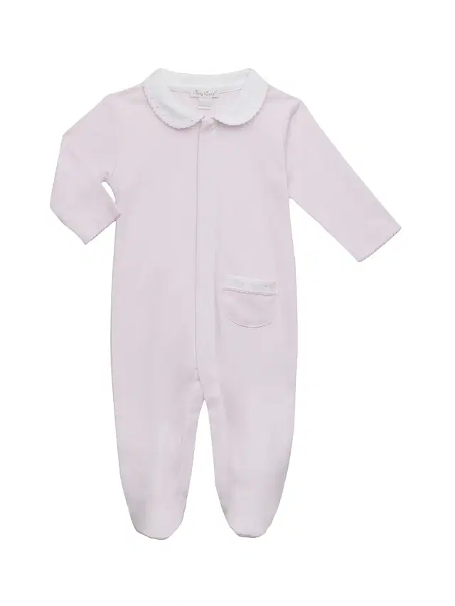 Kissy Kissy Baby's New Beginnings Kissy Cotton Footie - Pink 6 Months
