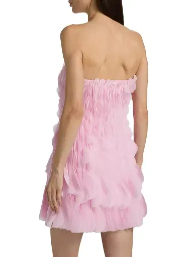 Amur Women's Christine Tiered-Petal Strapless Minidress - Lumen Lavender - Size 12 | Thumbnail 5 Amur Women's Christine Tiered-Petal Strapless Minidress - Lumen Lavender - Size 12 | Thumbnail 5