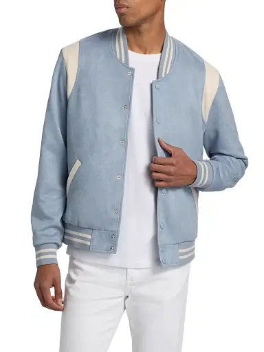 Monfrère Men's Jeter Faux-Suede Varsity Jacket | Thumbnail 3