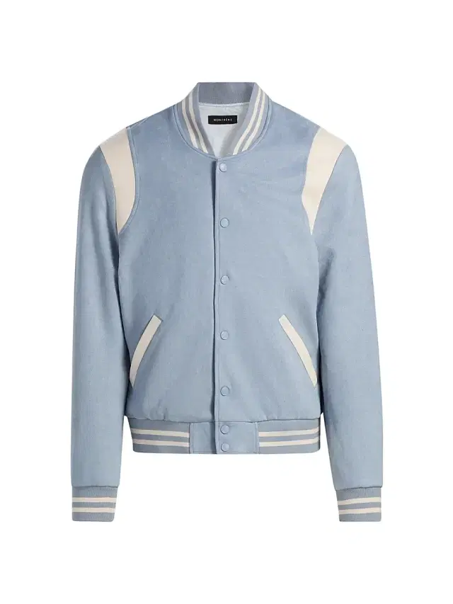 Men's Jeter Faux-Suede Varsity Jacket