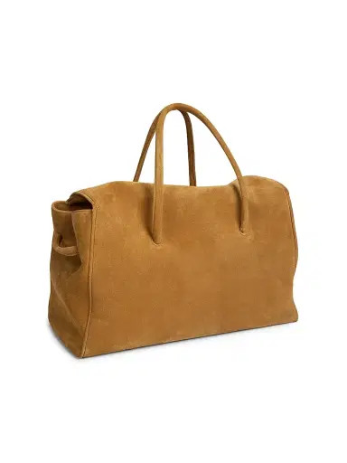 Jacquemus Men's Le Cabas Turismo Suede Tote Bag - Camel | Thumbnail 5
