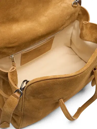 Jacquemus Men's Le Cabas Turismo Suede Tote Bag - Camel | Thumbnail 6