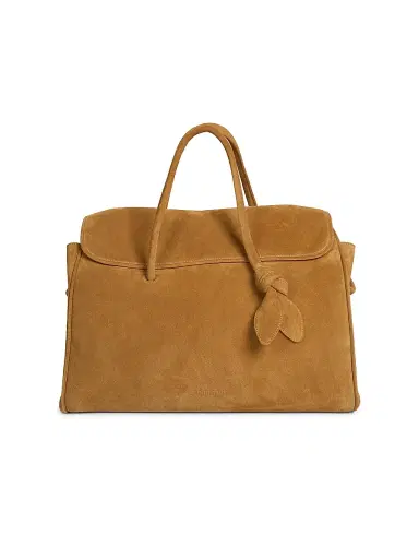 Jacquemus Men's Le Cabas Turismo Suede Tote Bag - Camel | Thumbnail 1