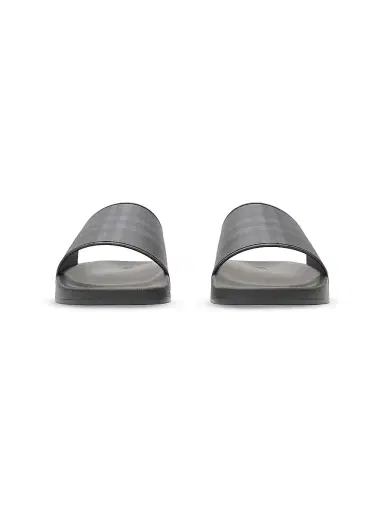 Burberry Men's Furley Check Slides - Lead Grey - Size 14 Sandals | Thumbnail 2