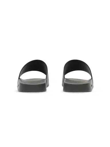 Burberry Men's Furley Check Slides - Lead Grey - Size 14 Sandals | Thumbnail 3