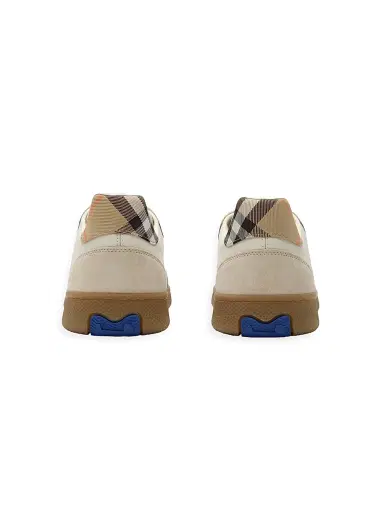 Burberry Men's Terrace Check Leather & Suede Low-Top Sneakers - Dove Beige - Size 13 | Thumbnail 3 Burberry Men's Terrace Check Leather & Suede Low-Top Sneakers - Dove Beige - Size 13 | Thumbnail 3