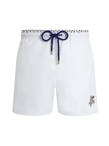 Vilebrequin Men's Micro Ronde des Tortues Swim Shorts - White - Size XXXL | Thumbnail 1