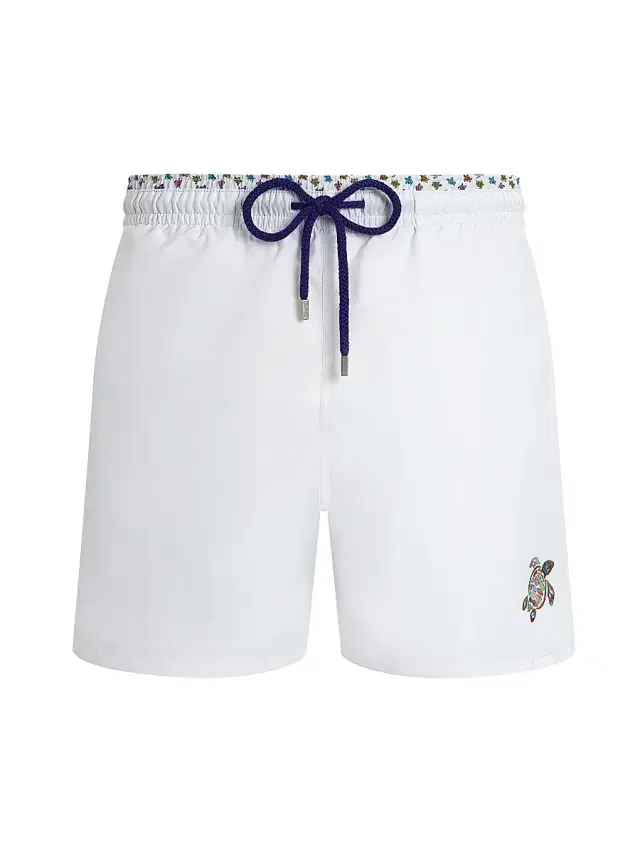 Men's Micro Ronde des Tortues Swim Shorts - White Men's Micro Ronde des Tortues Swim Shorts - White