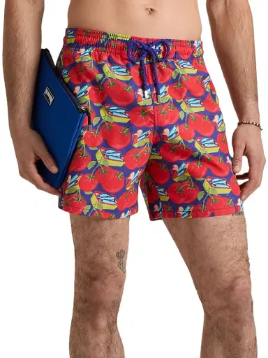 Vilebrequin Men's Sardine & Tomato Swim Shorts - Red - Size XXL | Thumbnail 3