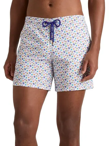 Vilebrequin Men's Micro Ronde Des Tortues Swim Shorts - White - Size XXL | Thumbnail 3 Vilebrequin Men's Micro Ronde Des Tortues Swim Shorts - White - Size XXL | Thumbnail 3