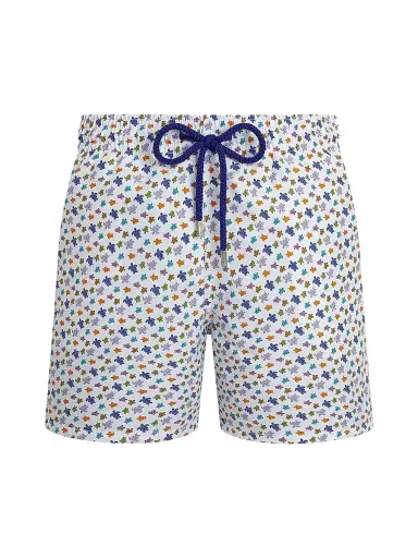 Vilebrequin Men's Micro Ronde Des Tortues Swim Shorts - White - Size XXL | Thumbnail 1 Vilebrequin Men's Micro Ronde Des Tortues Swim Shorts - White - Size XXL | Thumbnail 1