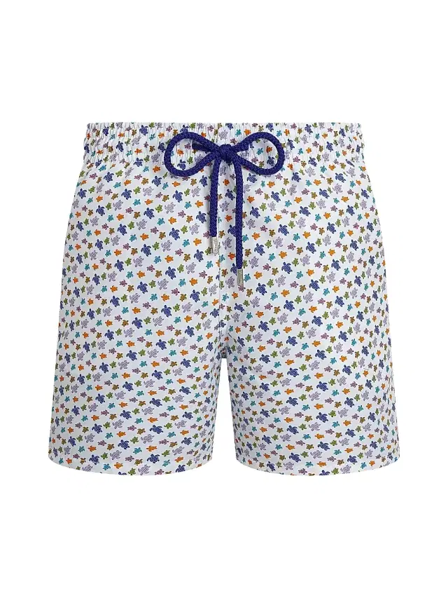 Men's Micro Ronde Des Tortues Swim Shorts - White