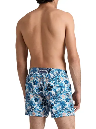 Vilebrequin Men's Island Flowers Stretch Swim Shorts - White - Size XXL | Thumbnail 2
