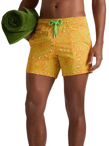 Vilebrequin Men's Mosaic Urchin Stretch Swim Shorts - Engery - Size XXXL | Thumbnail 1 Vilebrequin Men's Mosaic Urchin Stretch Swim Shorts - Engery - Size XXXL | Thumbnail 1
